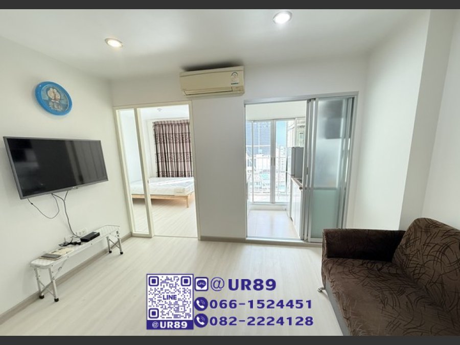 ให้เช่า/For RENT คอนโด ยู ดีไลท์แอท อ่อนนุช สเตชั่น (U Delight @ Onnut Station) 1ห้องนอน 1ห้องน้ำ ชั้น 8 ขนาด 30 ตรม.