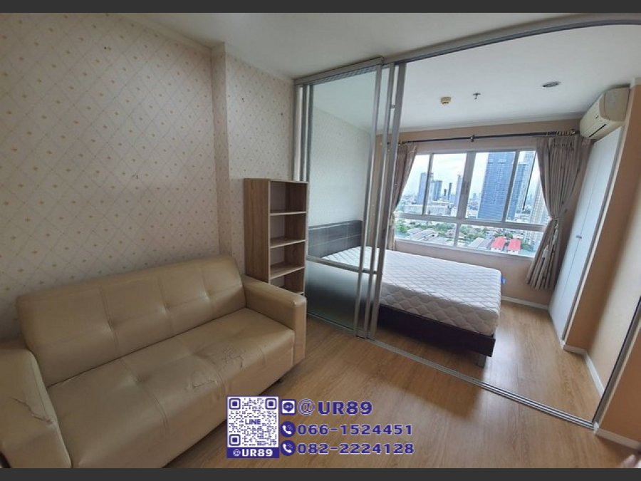 ให้เช่า/For Rent คอนโด Lumpini Ville Sukhumvit 77 (ลุมพินี วิลล์ สุขุมวิท 77) 1ห้องนอน 1ห้องน้ำ ชั้น 18 ขนาด 23 ตรม. ตึก B1